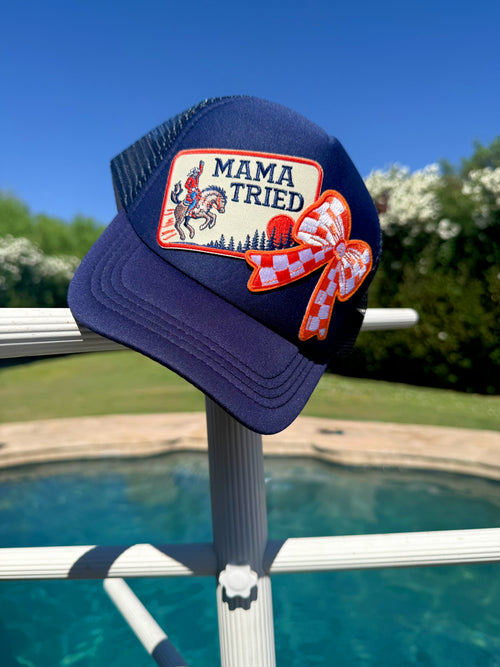 "Mama tried" trucker hat