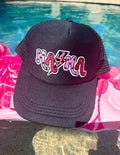 Mama pink, red, black trucker hat!